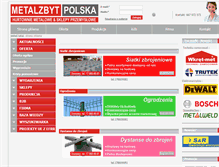 Tablet Screenshot of metalzbytpolska.pl